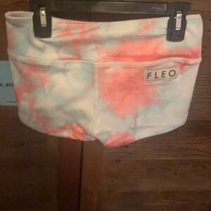 FLEO women's XS athletic/gymnastics/tumbling  shorts Sky Rocket NWT